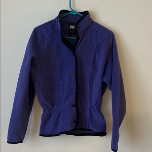 Helly Hansen Women's Purple Fleece Snap Front Jacket